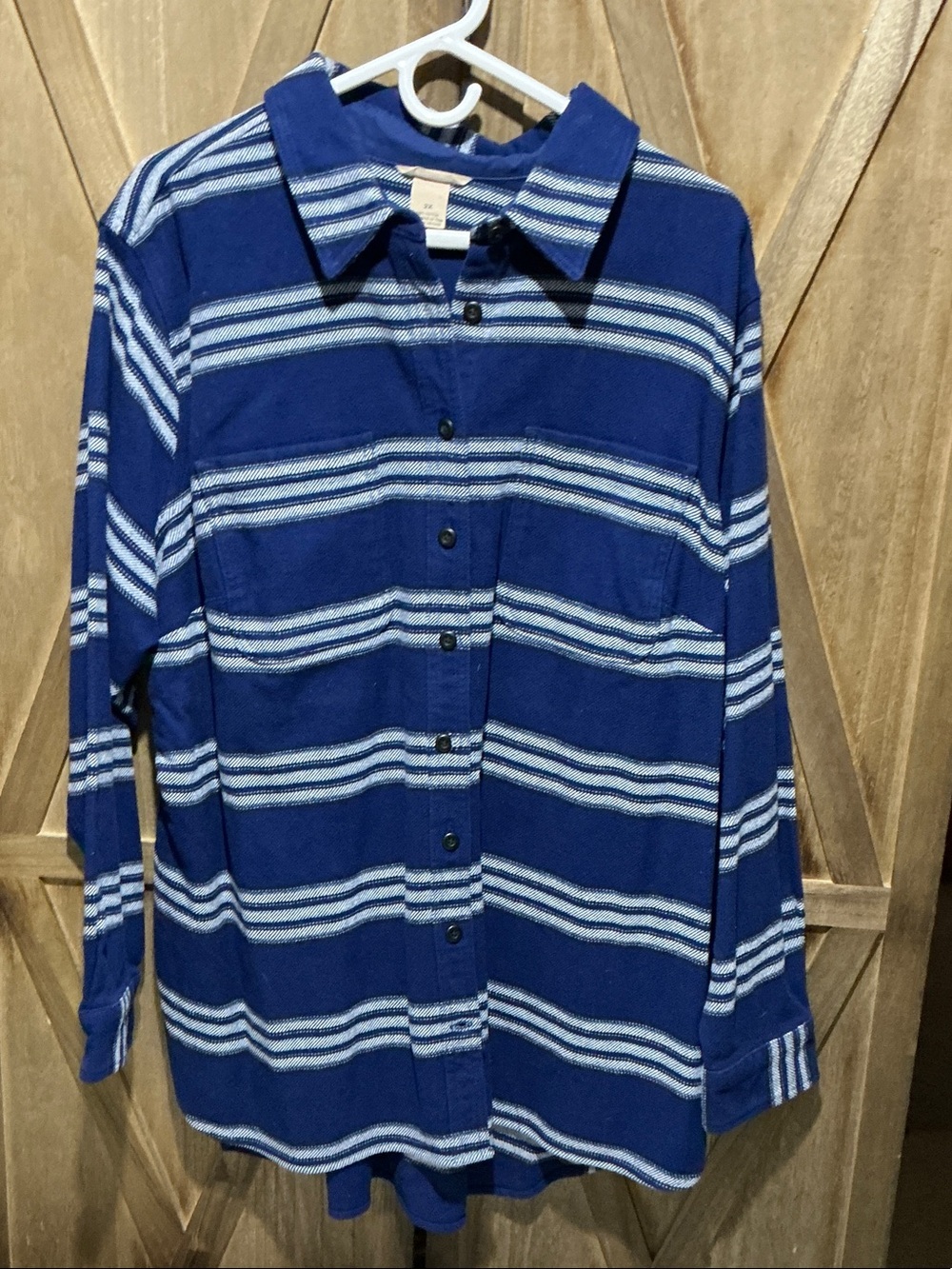 NWT Duluth Women’s Heritage weigh Long Sleeve Flannel Button Down Shirt Shacket